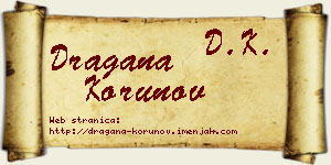 Dragana Korunov vizit kartica